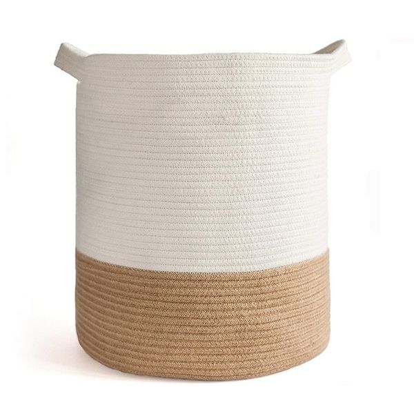 cotton rope basket,woven storage basket and blanket basket, 41x45cm decorative basket for toy,laundry with handle
cotton rope basket,woven storage basket and blanket basket, 41x45cm decorative basket for toy,laundry with handle
