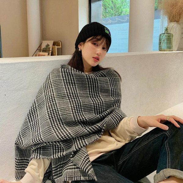 new comfortable wild thick soft plaid big lady scarf warm temperamental fresh simple scarf knit classical shawl, Blue;gray
new comfortable wild thick soft plaid big lady scarf warm temperamental fresh simple scarf knit classical shawl, Blue;gray
