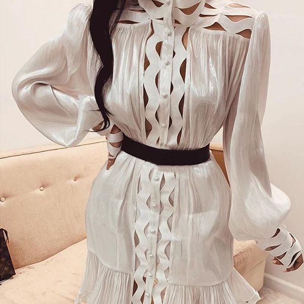 casual dresses women ruffles hem lantern sleeve cutout detail dress white elegant hollow out party vestidos mujer1, Black;gray
casual dresses women ruffles hem lantern sleeve cutout detail dress white elegant hollow out party vestidos mujer1, Black;gray