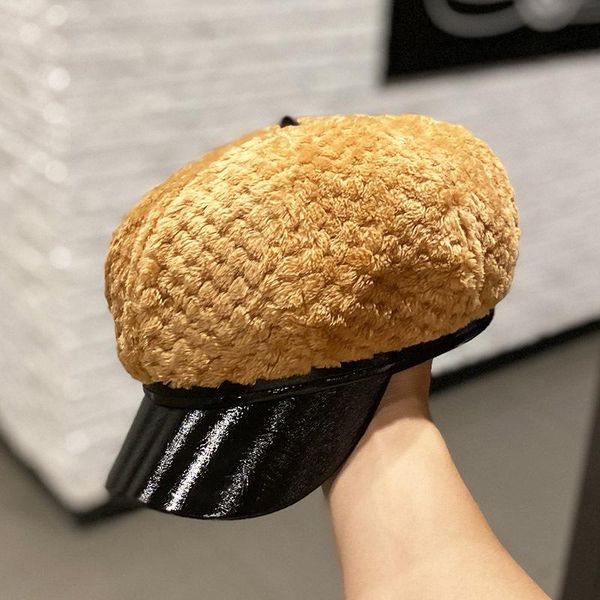 202010-shi8302 autumn winter pineapple pattern plush pu brim octagonal hat men women visors cap, Blue;gray
202010-shi8302 autumn winter pineapple pattern plush pu brim octagonal hat men women visors cap, Blue;gray
