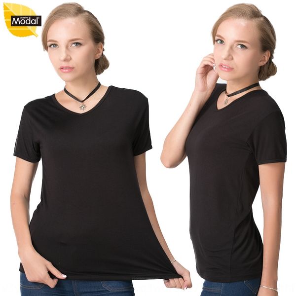 new summer solid color plus plus size modal women's t- v-neck short sleeve t-shirt loose base shirt qxtuc, White
new summer solid color plus plus size modal women's t- v-neck short sleeve t-shirt loose base shirt qxtuc, White