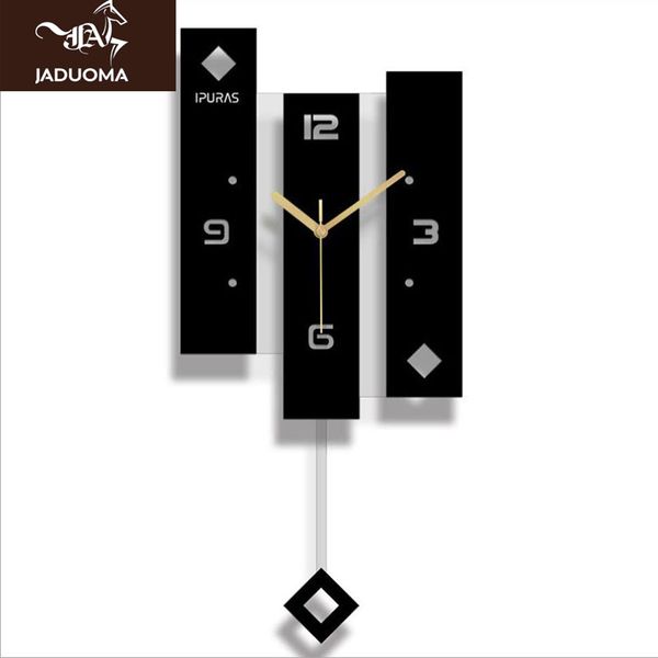 jaduoma wall clock quartz nordic clock with pendulum large size wall watch modern design for home decoration big duvar saati 1008
jaduoma wall clock quartz nordic clock with pendulum large size wall watch modern design for home decoration big duvar saati 1008