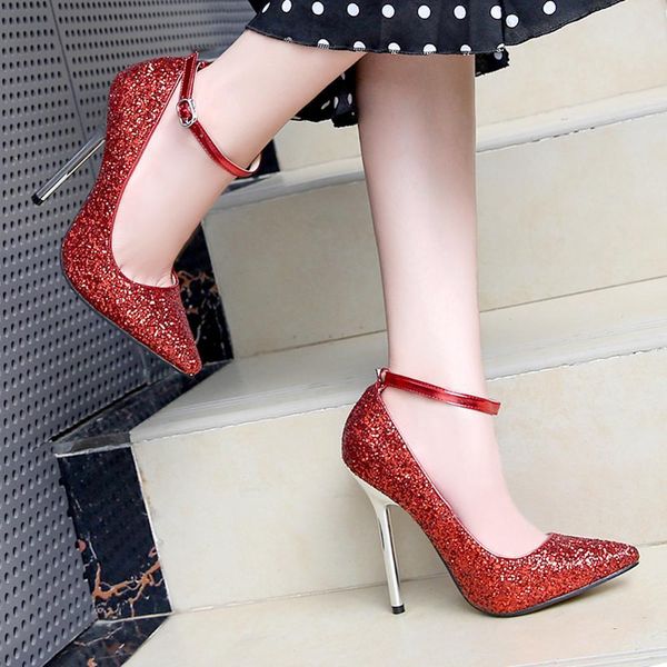 2020 high female luxury heels three inches wedding shoes dipped in gold stiletto heel grace pointed-toe ankle brace ladies zfxj, Black
2020 high female luxury heels three inches wedding shoes dipped in gold stiletto heel grace pointed-toe ankle brace ladies zfxj, Black