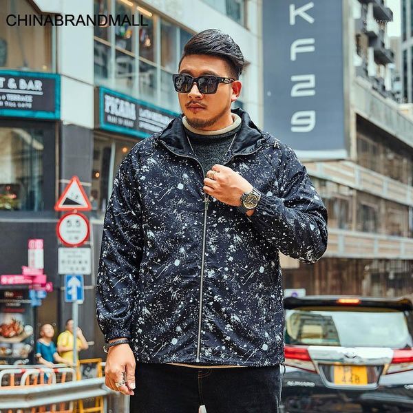 men's jackets super brand big size men jacket plus fat dawith cap outerwear splash ink printing coat male autumn1, Black;brown
men's jackets super brand big size men jacket plus fat dawith cap outerwear splash ink printing coat male autumn1, Black;brown