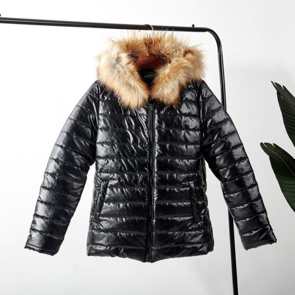 titame winter women jacket outwear casual padded pu leather jacket solid hooded long sleeve zip-up thick warm slim short coat1, Black
titame winter women jacket outwear casual padded pu leather jacket solid hooded long sleeve zip-up thick warm slim short coat1, Black
