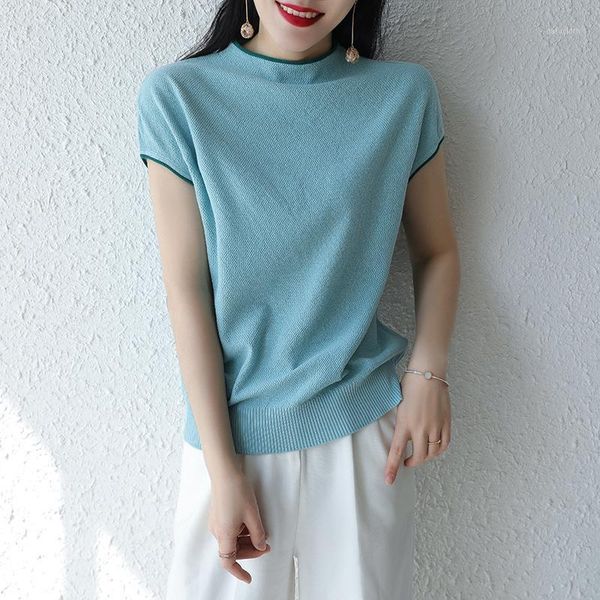 short sleeve sweater women sweaters and pullovers 100% cotton shirt female pullover women knitted summer jumpers 1, White;black 
short sleeve sweater women sweaters and pullovers 100% cotton shirt female pullover women knitted summer jumpers 1, White;black