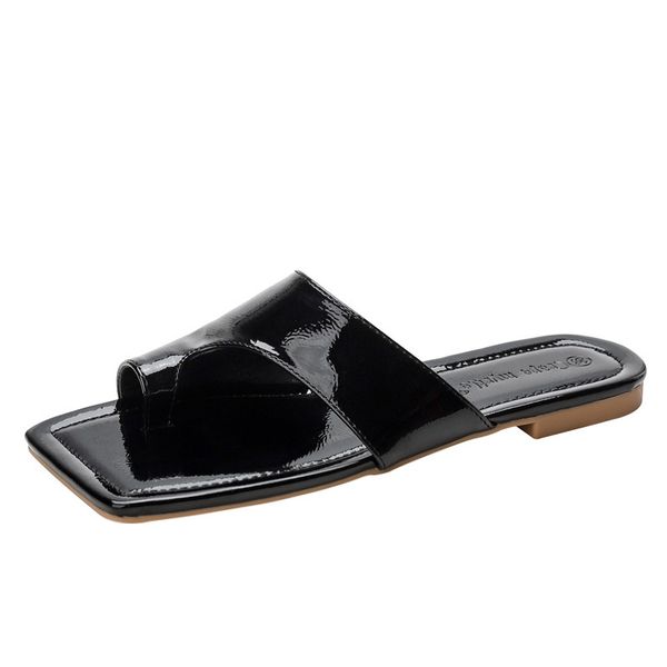 2021 new women's summer wear style low-heel slippers cool cracked square head toe covering liquid-red tide sandals l3zt, Black
2021 new women's summer wear style low-heel slippers cool cracked square head toe covering liquid-red tide sandals l3zt, Black