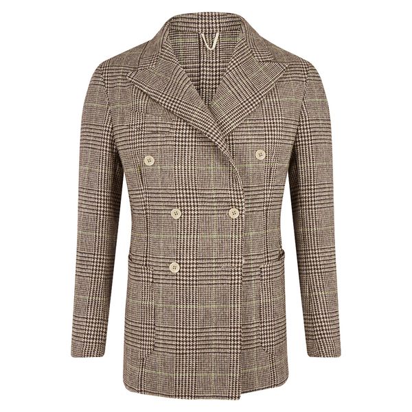 striped men's suits jacket custom england style formal double breasted smart casual party evening wedding wear, Black;brown 
striped men's suits jacket custom england style formal double breasted smart casual party evening wedding wear, Black;brown