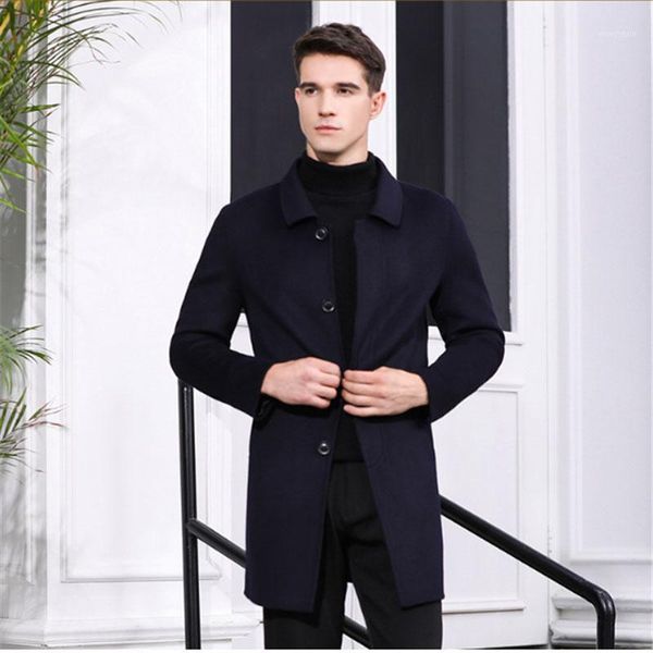 men's long trench coat winter woolen dark & grey business casual fashion masculine charm christmas gift from china1, Tan;black
men's long trench coat winter woolen dark & grey business casual fashion masculine charm christmas gift from china1, Tan;black
