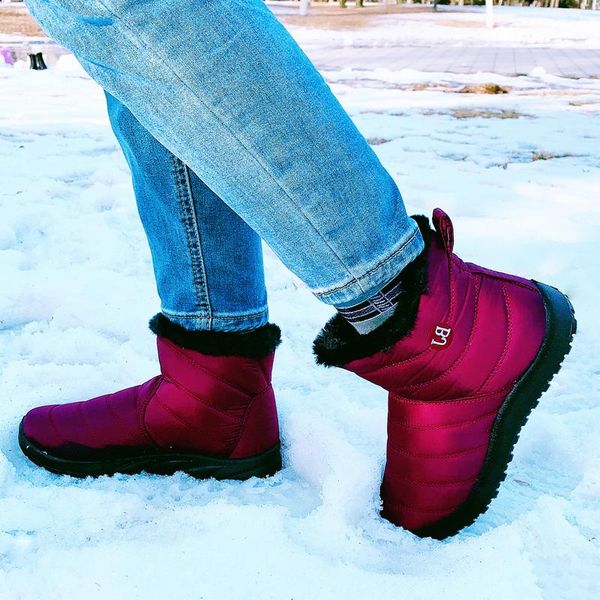 winter boots women snow boots warm plush fur ankle female slip on flat waterproof ultralight footwear botas de mujer, Black
winter boots women snow boots warm plush fur ankle female slip on flat waterproof ultralight footwear botas de mujer, Black
