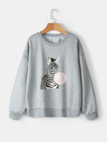 zebra print drop shoulder sweatshirt s4qv#, White;black
zebra print drop shoulder sweatshirt s4qv#, White;black