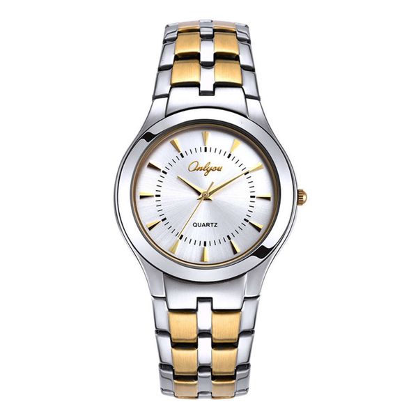 lovers leisure business sports pair stainless steel quartz with waterproof men's and women's watch 2021, Slivery;brown
lovers leisure business sports pair stainless steel quartz with waterproof men's and women's watch 2021, Slivery;brown