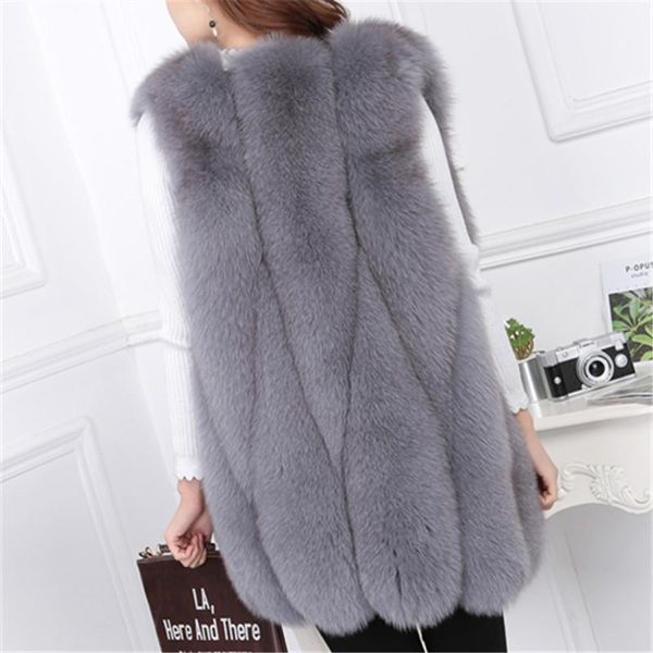women's fur & faux phalinovic sliver vest women winter fashion medium long artifical vests woman warm coats female ladies, Black
women's fur & faux phalinovic sliver vest women winter fashion medium long artifical vests woman warm coats female ladies, Black