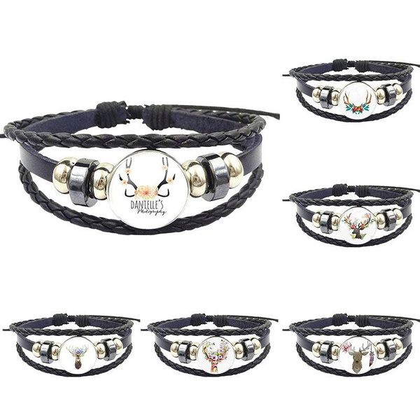 charm bracelets yellow flower elk for women party gift glass cabochon anime jewelry with black leather bracelet bangle, Golden;silver
charm bracelets yellow flower elk for women party gift glass cabochon anime jewelry with black leather bracelet bangle, Golden;silver