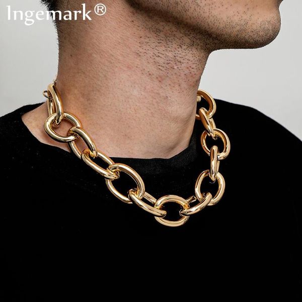 punk cuban metal thick chain necklace colar women gothic aluminum fashion heavy chunky choker necklace men jewelry, Silver
punk cuban metal thick chain necklace colar women gothic aluminum fashion heavy chunky choker necklace men jewelry, Silver