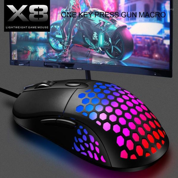 Professional Gaming Mouse Creative Wired LED Mouse Hole Hollow Office RGB Lighting For PC Latop Mac1
Professional Gaming Mouse Creative Wired LED Mouse Hole Hollow Office RGB Lighting For PC Latop Mac1