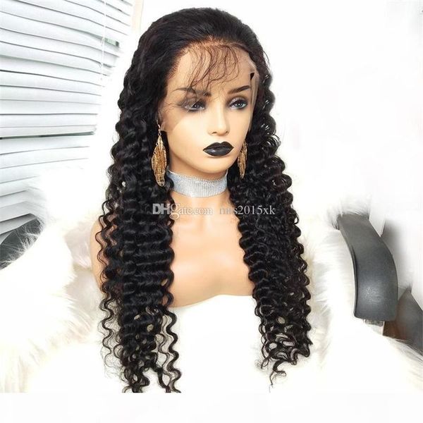 grade full lace human hair wigs bleached knots deep wave wig virgin brazilian 13x6 pre plucked lace frontal wigs for black women, Black;brown
grade full lace human hair wigs bleached knots deep wave wig virgin brazilian 13x6 pre plucked lace frontal wigs for black women, Black;brown