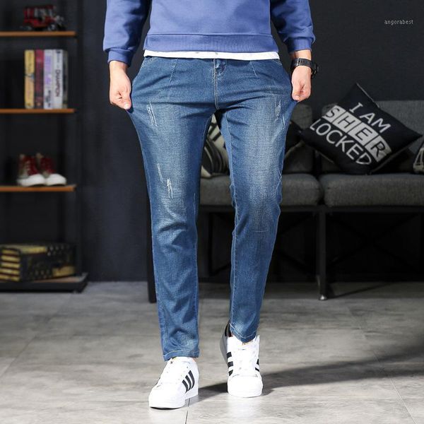 2020 autumn winter blue smart jeans plus size 5xl 6xl men's stretch straight-leg pants loose men's trousers patchwork jeans,50201
2020 autumn winter blue smart jeans plus size 5xl 6xl men's stretch straight-leg pants loose men's trousers patchwork jeans,50201