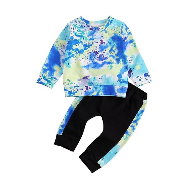 running sets toddler baby boy tie-dyed clothing 2pcs blue print long sleeve sweatshirt+striped side pants casual kids set 0-3y, Black;blue
running sets toddler baby boy tie-dyed clothing 2pcs blue print long sleeve sweatshirt+striped side pants casual kids set 0-3y, Black;blue