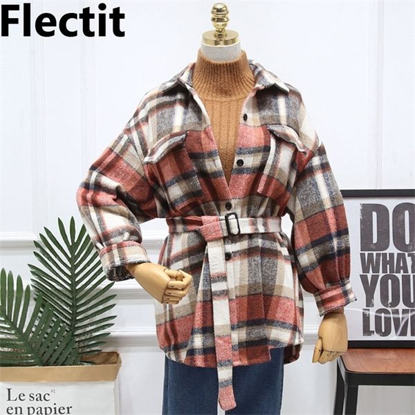 flectit women flannel plaid jacket with belt laple collar single breasted mid length coat fall winter overcoat *x1016, Black;brown
flectit women flannel plaid jacket with belt laple collar single breasted mid length coat fall winter overcoat *x1016, Black;brown