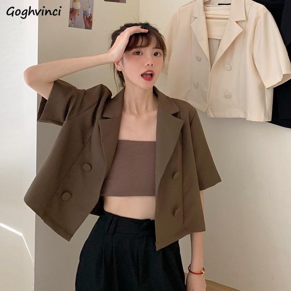 women's suits & blazers women short three color double breasted colors summer thin loose lovely korean style qualities streetw, White;black
women's suits & blazers women short three color double breasted colors summer thin loose lovely korean style qualities streetw, White;black