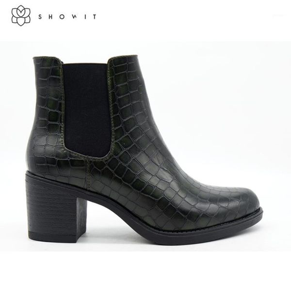 boots retro simple elastic band crocodile pattern black imitation leather round head high heel ankle boots1
boots retro simple elastic band crocodile pattern black imitation leather round head high heel ankle boots1