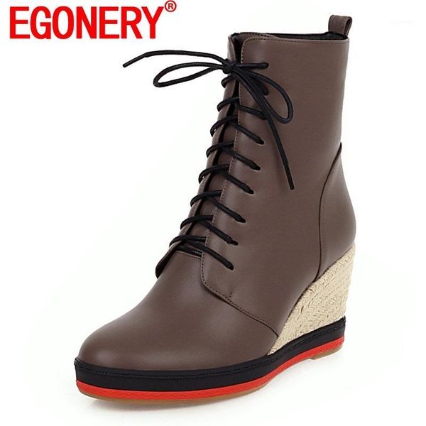 egonery women fashion ankle boots 2020 winter new come round toe platfrom high heels wedges shoes laced up zipper booties1, Black
egonery women fashion ankle boots 2020 winter new come round toe platfrom high heels wedges shoes laced up zipper booties1, Black