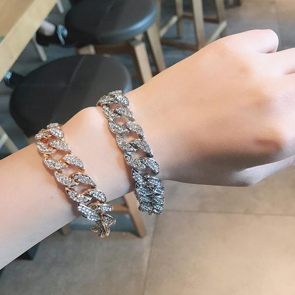 link, chain jinwateryu bracelet, european and american exaggerated hip hop ins female, Black
link, chain jinwateryu bracelet, european and american exaggerated hip hop ins female, Black