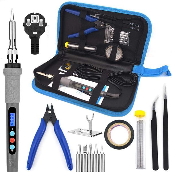 lcd soldering iron 60w adjustable temperature electric soldering iron gun kit with gun tips stand tools
lcd soldering iron 60w adjustable temperature electric soldering iron gun kit with gun tips stand tools