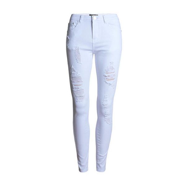 women's jeans fashion ripped high waist skinny stretchy destroyed women pants trousers hole white pencil jean for, Blue
women's jeans fashion ripped high waist skinny stretchy destroyed women pants trousers hole white pencil jean for, Blue