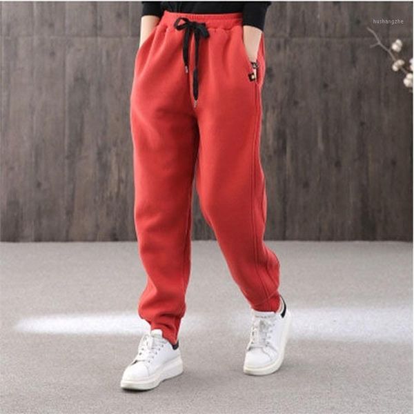 single/plus velvet thick autumn and winter korean loose sports casual pants women's straight harem feet trousers all-match pant1, Black;white
single/plus velvet thick autumn and winter korean loose sports casual pants women's straight harem feet trousers all-match pant1, Black;white