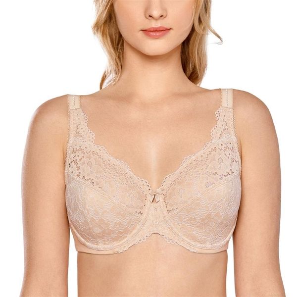 women's non padded full coverage underwire sheer lace bra plus size 34-44 b c d dd e f y200415, Red;black
women's non padded full coverage underwire sheer lace bra plus size 34-44 b c d dd e f y200415, Red;black