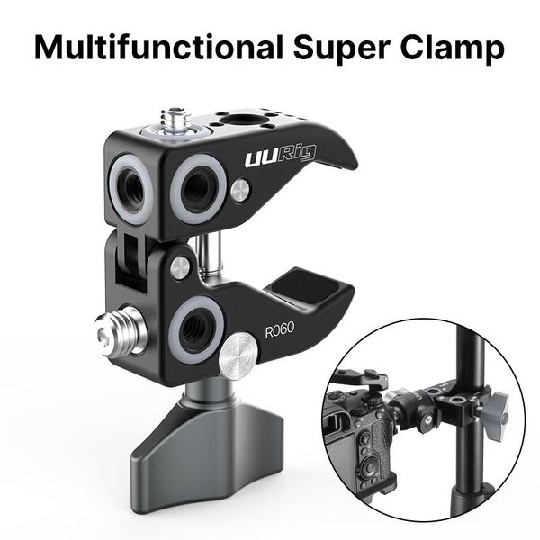 lighting & studio accessories uurig metal super clamp securing clip portable travel tripod for dslr
lighting & studio accessories uurig metal super clamp securing clip portable travel tripod for dslr