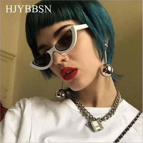 sunglasses unique half frame women cat eye brand designer fashion ladies pink tint clear lens shades for, White;black
sunglasses unique half frame women cat eye brand designer fashion ladies pink tint clear lens shades for, White;black