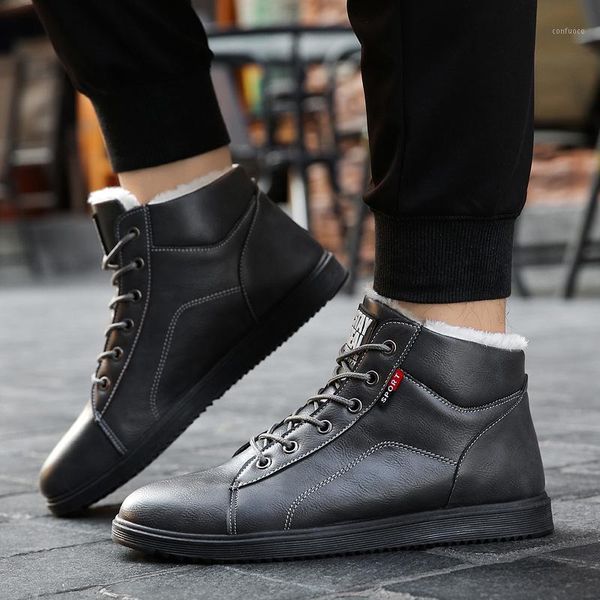 boys casual ankle boots male footwear 2020 fashion size 45 pu leather boots man's plush winter shoes1, Black
boys casual ankle boots male footwear 2020 fashion size 45 pu leather boots man's plush winter shoes1, Black