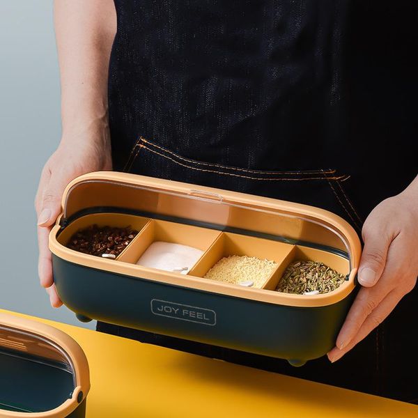 4 grids kitchen moistureproof seasoning box with lid chopsticks spoon fork tableware draining box with cover kitchen supplies
4 grids kitchen moistureproof seasoning box with lid chopsticks spoon fork tableware draining box with cover kitchen supplies