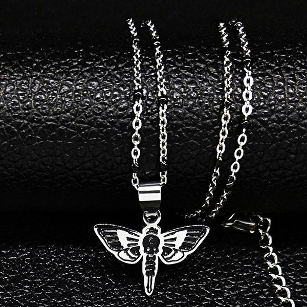 pendant necklaces 2021 fashion skull bee stainless steel black enamel chain necklace men/women & pendants jewelry colgantes n1865s02, Silver
pendant necklaces 2021 fashion skull bee stainless steel black enamel chain necklace men/women & pendants jewelry colgantes n1865s02, Silver