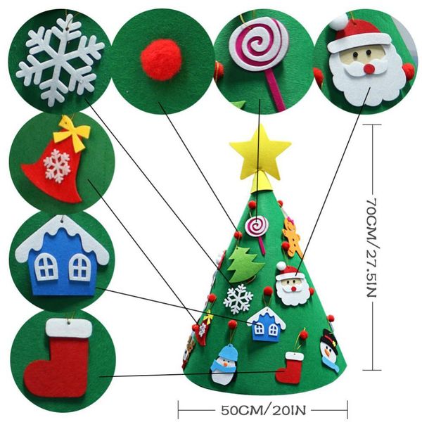 1 набор diy войлок 3d рождественская елка висячие украшения рождественские подарки для детей три dimensional елки украшения дома sqcruz
1 набор diy войлок 3d рождественская елка висячие украшения рождественские подарки для детей три dimensional елки украшения дома sqcruz