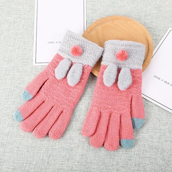 five fingers gloves winter knit touchscreen warm soft anti-slip cartoon knitted for women jl, Blue;gray
five fingers gloves winter knit touchscreen warm soft anti-slip cartoon knitted for women jl, Blue;gray