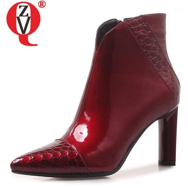 zvq 2020 winter new fashion black and wine red party ankle boots suepr high strange style pointed toe zipper shoes women1
zvq 2020 winter new fashion black and wine red party ankle boots suepr high strange style pointed toe zipper shoes women1