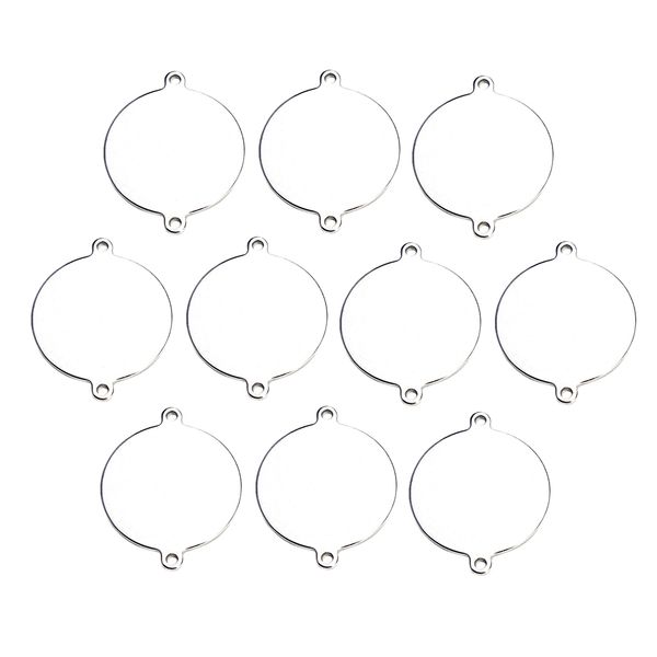 10pcs silver blank bail charms pendants jewelry making accessory diy crafts findings decorative embellishments 19.5mm 
10pcs silver blank bail charms pendants jewelry making accessory diy crafts findings decorative embellishments 19.5mm