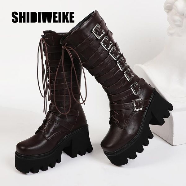 boots winter gothic punk womens platform black buckle strap lace up square heel shoes mid calf combat v357
boots winter gothic punk womens platform black buckle strap lace up square heel shoes mid calf combat v357