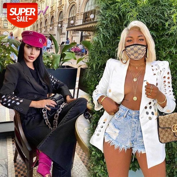 women jacket causal solid deep v -neck long sleeve hollow out double breasted office lady blazer 2021 outfit streetwear coats #h71p, Black;brown
women jacket causal solid deep v -neck long sleeve hollow out double breasted office lady blazer 2021 outfit streetwear coats #h71p, Black;brown