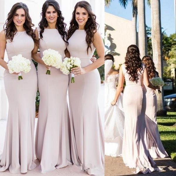 new african simple blush pink mermaid long bridesmaid dresses custom made stretchy plus size wedding guest gowns maid of honor dresses, White;pink
new african simple blush pink mermaid long bridesmaid dresses custom made stretchy plus size wedding guest gowns maid of honor dresses, White;pink