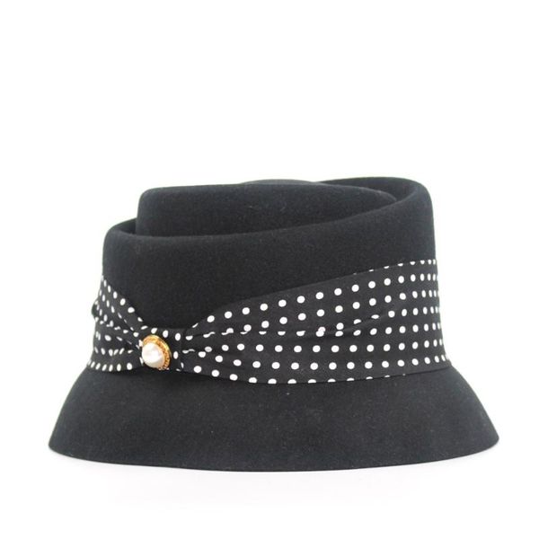 stingy brim hats autumn and winter 2021 pure wool ladies elegant warm polka dot bow decoration basin all-match fashion, Blue;gray
stingy brim hats autumn and winter 2021 pure wool ladies elegant warm polka dot bow decoration basin all-match fashion, Blue;gray