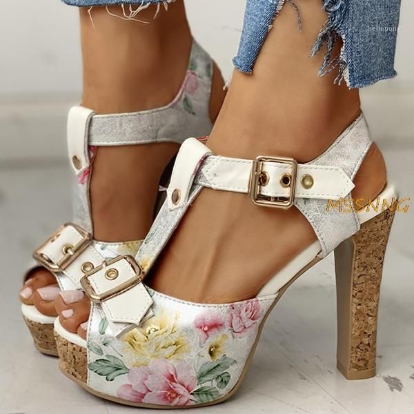 2020 women platform sandals print flower hollow out square heel woman sandals super high heels party wedding shoes big size1, Black
2020 women platform sandals print flower hollow out square heel woman sandals super high heels party wedding shoes big size1, Black