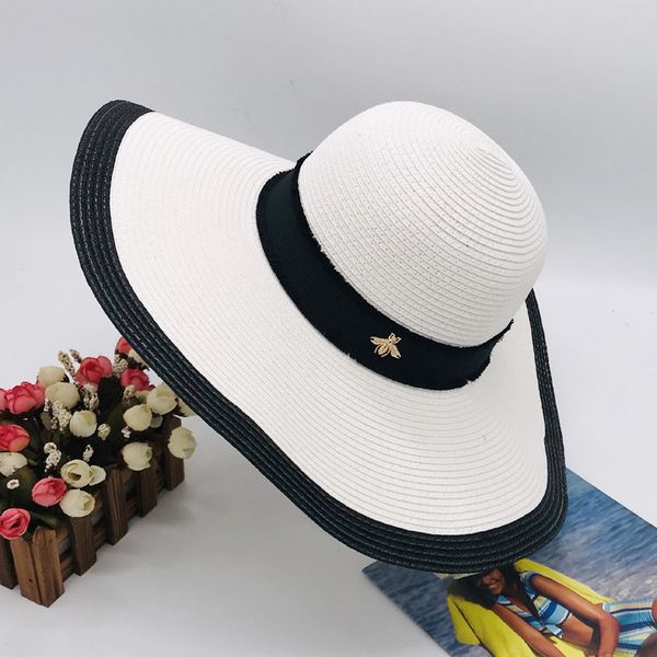 20black white little bee beach hat new summer fashion street hats for woman adjustable caps womens cap 2 colors quality, Blue;gray
20black white little bee beach hat new summer fashion street hats for woman adjustable caps womens cap 2 colors quality, Blue;gray