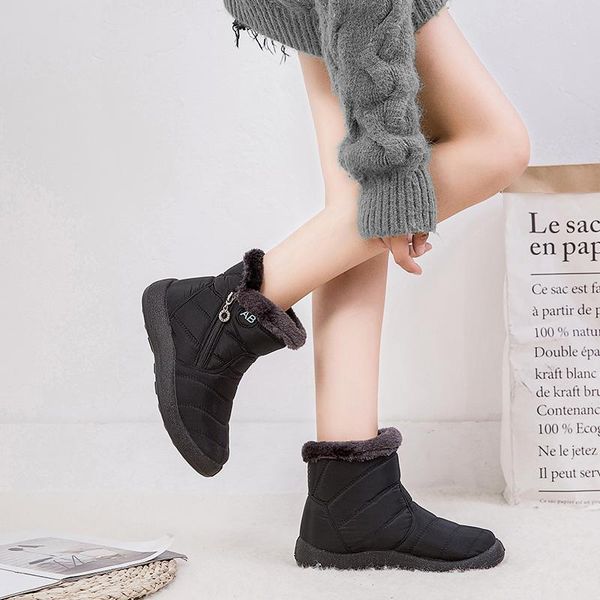 women boots 2020 fashion waterproof snow boots for winter shoes women casual lightweight ankle botas mujer warm winter, Black
women boots 2020 fashion waterproof snow boots for winter shoes women casual lightweight ankle botas mujer warm winter, Black