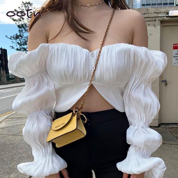 women's blouses & shirts 2021 spring crop solid latern sleeve fashion women blouse shirt button pleated patchwork backless female s, White
women's blouses & shirts 2021 spring crop solid latern sleeve fashion women blouse shirt button pleated patchwork backless female s, White