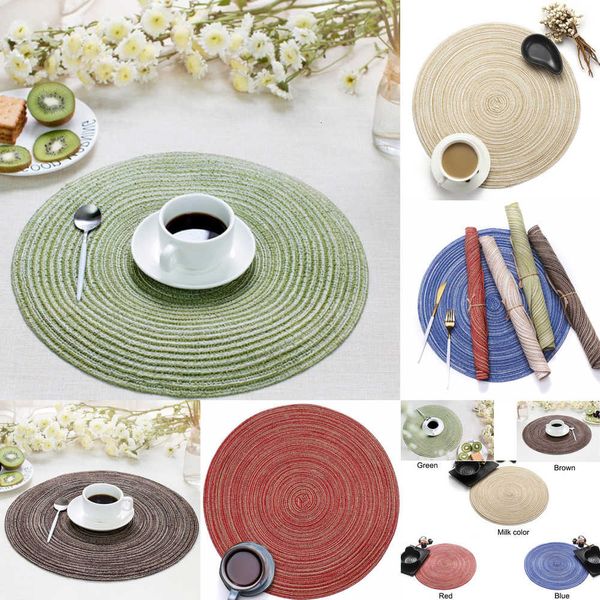 non-slip western mat yarn round food cotton heat insulation placemat for home l standing supplies
non-slip western mat yarn round food cotton heat insulation placemat for home l standing supplies